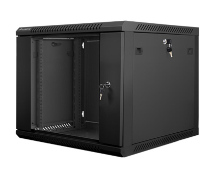 Szafa RACK LANBERG Wisząca 19" 9U 600x600mm jednosekcyjna (czarna) WF01-6609-10B